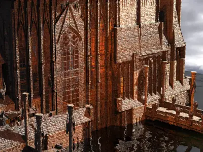 Lizard Cult Cathedral Massive Kit bash 3D model