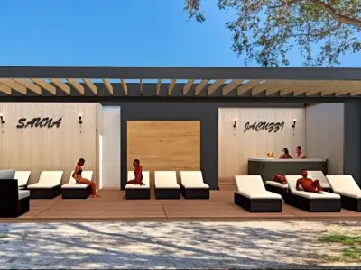 hostel and SPA mobile home  version 3d model Low-poly 3D model