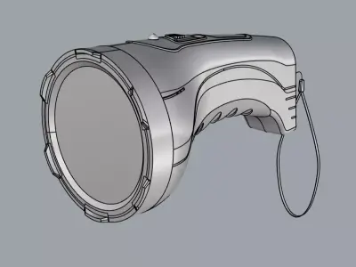 Flashlight 3D model 4