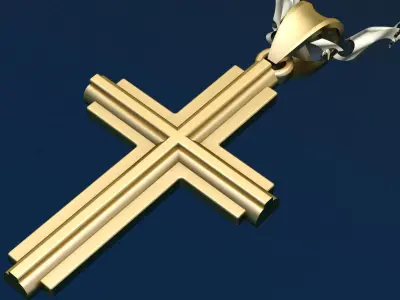 Cross Jesus D40 3D print model