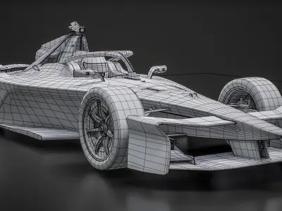  Jaguar TCS Racing Formula E Team 2025 Gen3 Race Car 