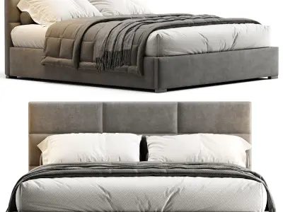 RH RECTANGULAR BED 3D model