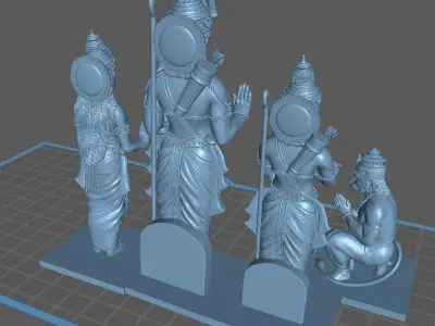 Shree Ram Darbar 3D print model