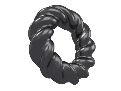 Abstract Ring Shape V4 003 Low-poly 3D model