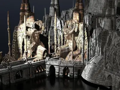 Covenant  Holy Temples Kit bash 2 3D model