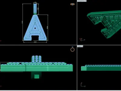 A to Z Collection-1 diamond letter b pendant 3D Model Pack