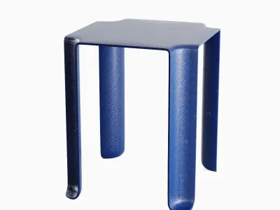 Stackable Plastic Chair A 01 3D model