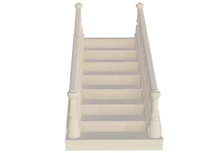 Mixed Material Balustrades 3D print model