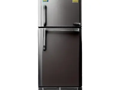 Modern Double-Door Refrigerator 3D Model Low-poly 3D model