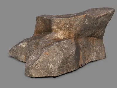 Mountain Rock 02 Low-poly 3D model purchase