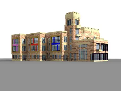 School Building Collection 50 items Vol1  3D model