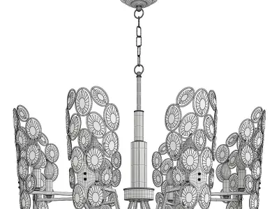 BORGA chandelier  Low-poly 3D model