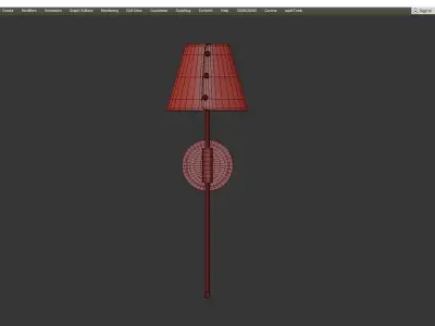 Meta Plug Wall Light Low-poly 3D model