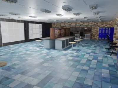 Workshop Interior  Low-poly 3D model purchase