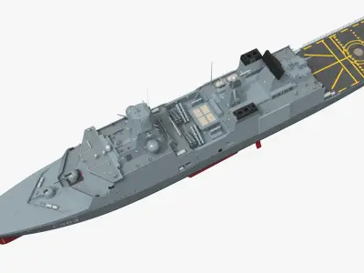  Danish Navy Iver Huitfeldt Guided Missile Frigate Gray 