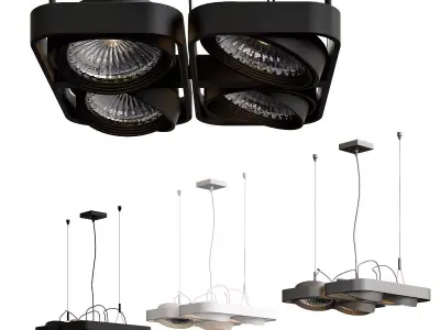 AIXLIGHT pendant lamp with four lights 3D model