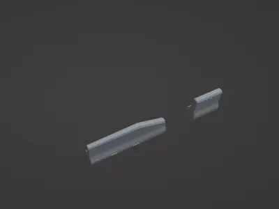 Concrete Objects Low-poly 3D model