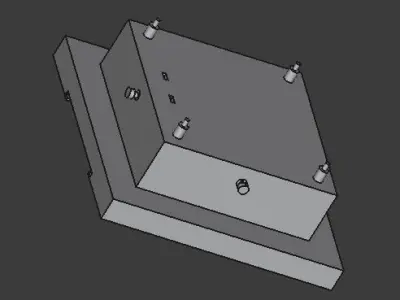 Complete 3 Part Table Lamp Light Project 3D Print Model  3D print model