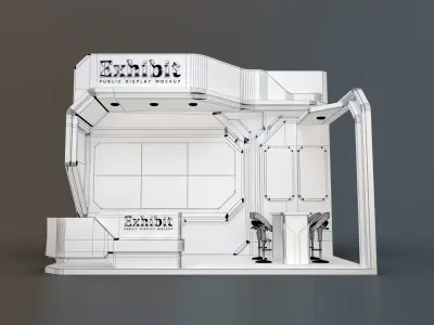exhibition stand 18 sqm 3D model
