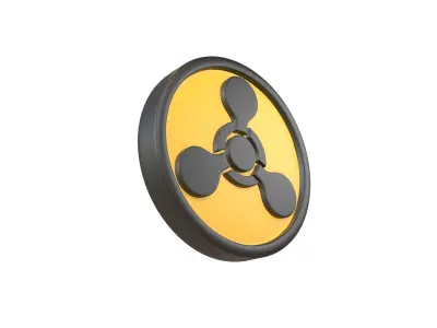 Chemical Weapon Symbol v1 001 Low-poly 3D model