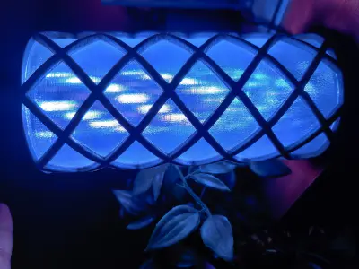 Wire helix lamp 3D print model