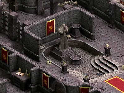 3DRT - Dungeon Master Construction Kit  Low-poly 3D model