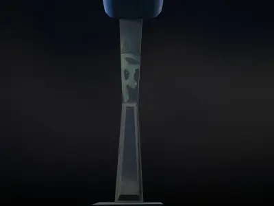 Stylized Payphone Low-poly 3D model