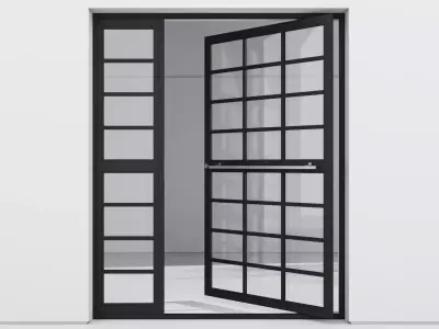 Aluminium door 251 3D model