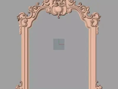 Photo frame 3D relief models STL Files used for CNC Router E642 3D model