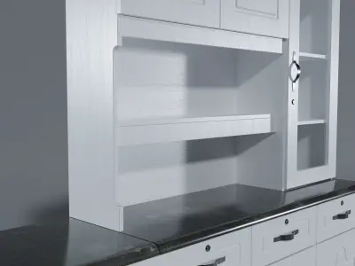 Kitchen Cabinet Low-poly 3D model purchase