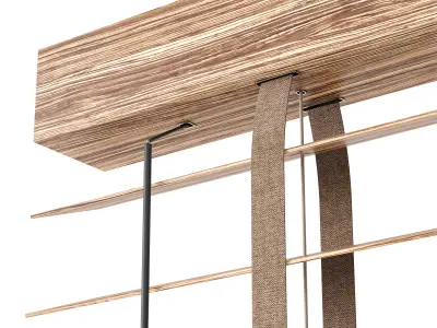 Wooden Blinds Set 20 3D model