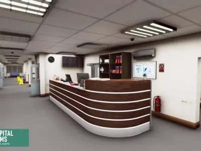 Hospital rooms - standard assets 3D model