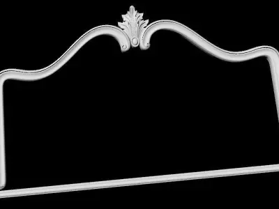 carved mirror 3D model