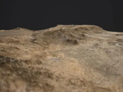 PBR Detailed DESERT Valley Landscape Low-poly 3D model