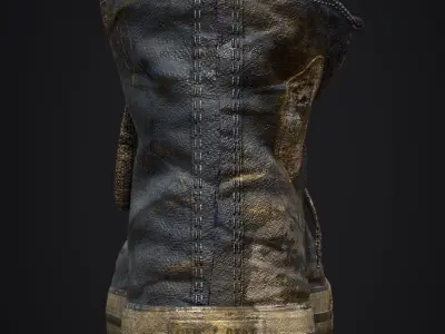 Converse Shoe grudge texture  Low-poly 3D model