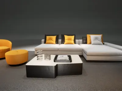 DH STUDIO Furniture Collection 04 Low-poly 3D model