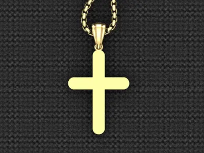 Cross Light Gold 3CP077 3DM STL 3D model