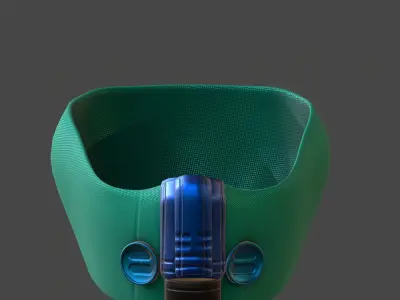 Gas mask helmet 3d model scifi Low-poly  Low-poly 3D model 326