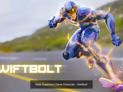 SUPERHERO GAME CHARACTERS - BUNDLE EDITION 3D Model Pack