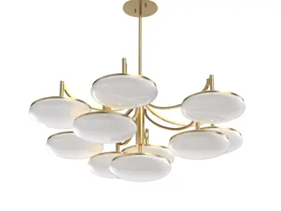 Bregman Convertible Chandelier PBR 3D model