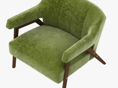 CAFE VINTAGE CLUB lounge CHAIR 3D model