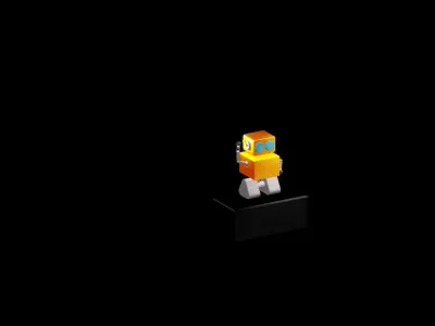 3d spline robot model 3D model
