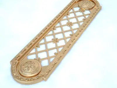 Vervloet  Flush sliding Plate 387 Louis XVI Free 3D model