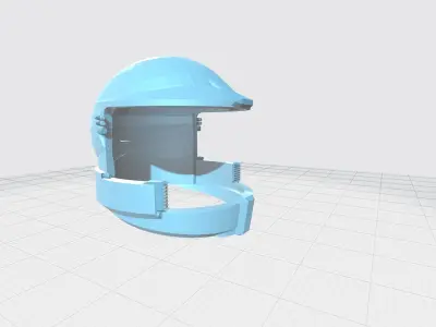 Sci-fi Action figure Helmet 3D print model