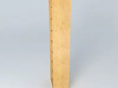 Shelf Cabinet DOORS HREGO 22 6 BRW Milano Oak 3D model