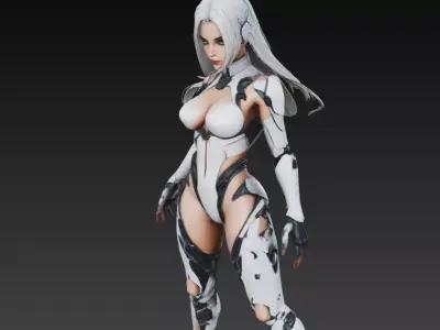 Zenith Aurora Cybernetic Warrior 3D print model