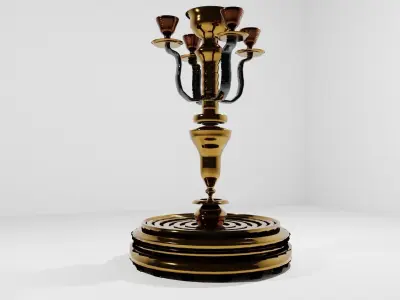Ornamental CandleStick 3D model