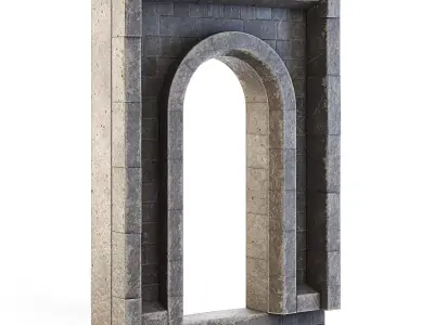 Dungeon Wall Entrance 3D model