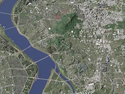 Seoul South Korea - city and urban 3D model