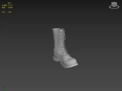 Next generation horse boots Low-poly 3D model
